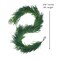 9ft Real-Feel Norfolk Pine Garland Natural Look Artificial Christmas Greenery for Stairs & Mantel